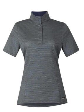 Kerrits Collected Clinic Short Sleeve Equestrian Riding Shirt Size Small Juniper